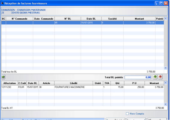 Programme de pointage